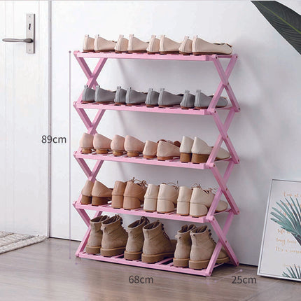 Multi Layer Bamboo Fordable Shoes Rack Splendid&Co.