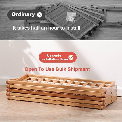 Multi Layer Bamboo Fordable Shoes Rack Splendid&Co.