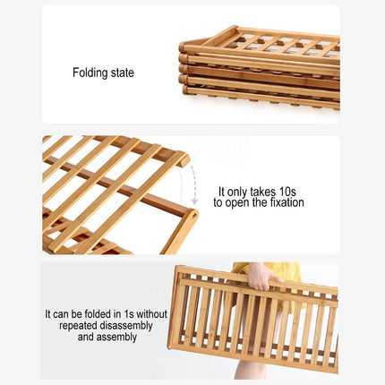 Multi Layer Bamboo Fordable Shoes Rack Splendid&Co.