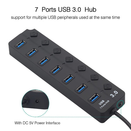 Multi USB 3.0 2.0 Hub 4 Port High Speed Slim Compact Expansion Splendid&Co.