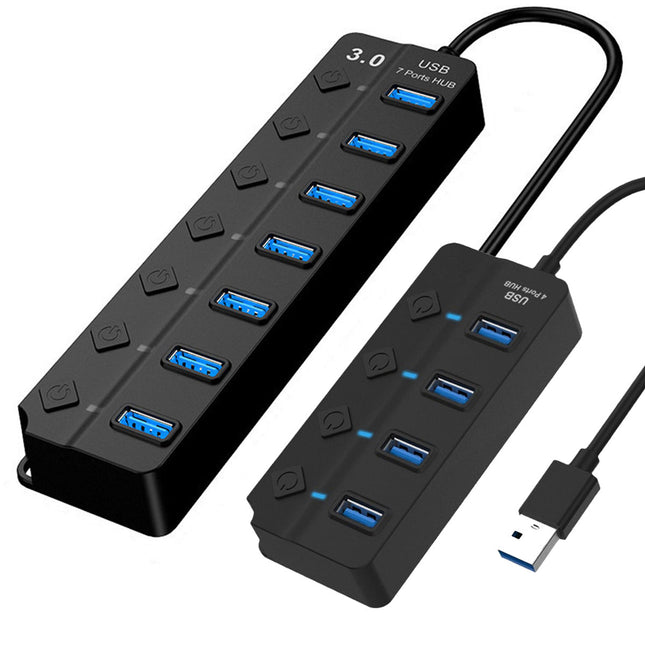 Multi USB 3.0 2.0 Hub 4 Port High Speed Slim Compact Expansion Splendid&Co.