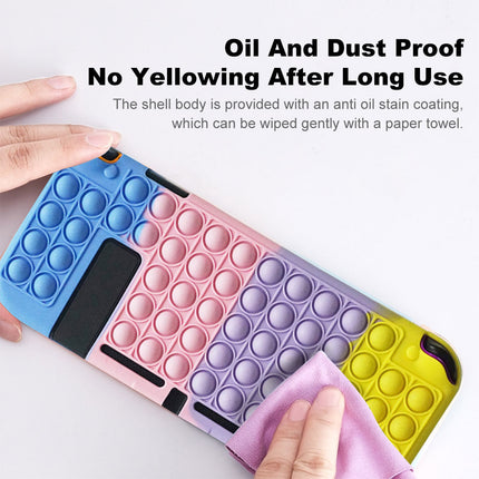 Nintendo Switch Console “Pop It” Stress Relief Case Cover Blue & Purple & Yellow & Red Splendid&Co.