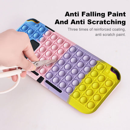 Nintendo Switch Console “Pop It” Stress Relief Case Cover Blue & Purple & Yellow & Red Splendid&Co.