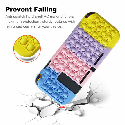 Nintendo Switch Console “Pop It” Stress Relief Case Cover Blue & Purple & Yellow & Red Splendid&Co.