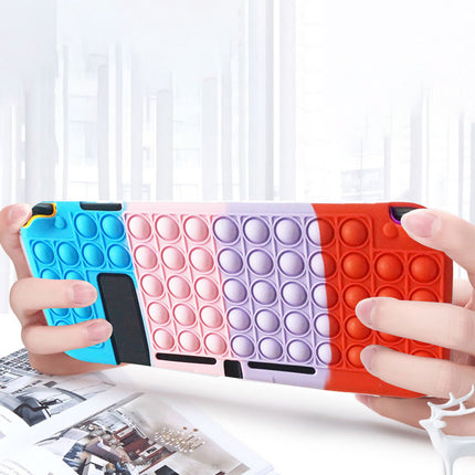 Nintendo Switch Console “Pop It” Stress Relief Case Cover Blue & Purple & Yellow & Red Splendid&Co.