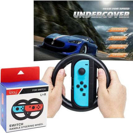 Nintendo Switch Joy-Con Handle Steering Wheel Controller Black Splendid&Co.