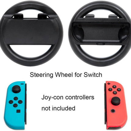 Nintendo Switch Joy-Con Handle Steering Wheel Controller Black Splendid&Co.
