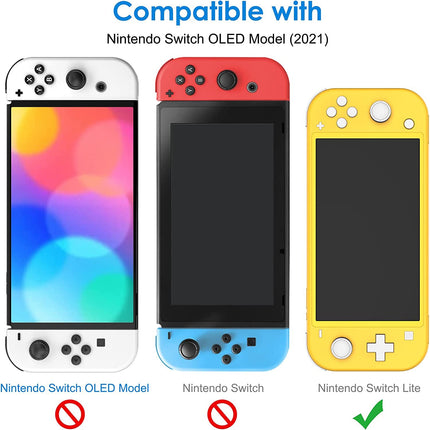 Nintendo Switch Lite Console Controller Case Cover and Screen Protector Splendid&Co.