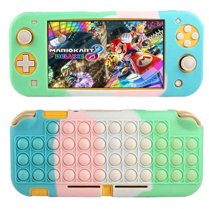 Nintendo Switch Lite Console Pop It Stress Relief Case Cover Blue& Yellow & Purple & Pink Splendid&Co.