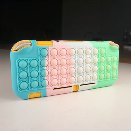 Nintendo Switch Lite Console Pop It Stress Relief Case Cover Blue& Yellow & Purple & Pink Splendid&Co.