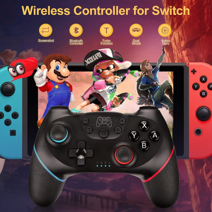 Nintendo Switch Lite OLED Wireless Pro Controller Joy-Con Controllers Blue & Red Splendid&Co.
