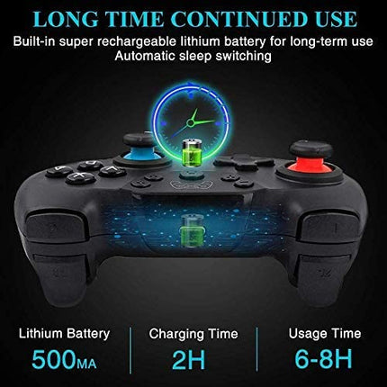 Nintendo Switch Lite OLED Wireless Pro Controller Joy-Con Controllers Blue & Red Splendid&Co.