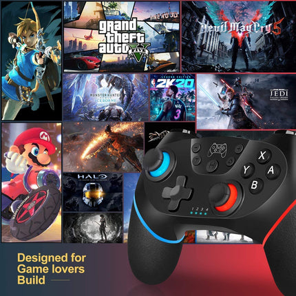 Nintendo Switch Lite OLED Wireless Pro Controller Joy-Con Controllers Blue & Red Splendid&Co.