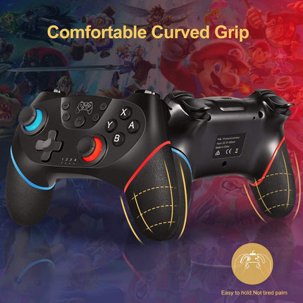 Nintendo Switch Lite OLED Wireless Pro Controller Joy-Con Controllers Blue & Red Splendid&Co.
