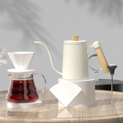 Pour Over Coffee Pot Kettle Mug thermometer Gift Box Set-White Splendid&Co.