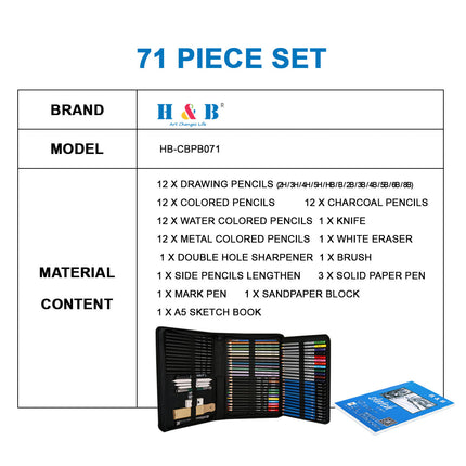 Professional Sketching Pencils Art Set Splendid&Co.