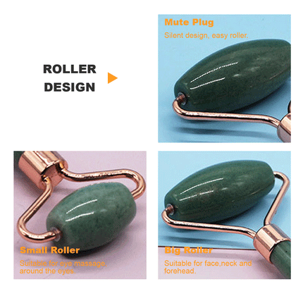 Quartz Roller Gua Sha Facial Lifting Tool Green Gem Splendid&Co.
