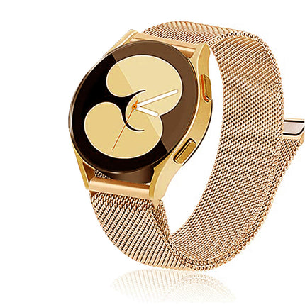 Samsung Galaxy Watch 4 5 Classic 40 44 42 45 46mm Milanese Magnetic Replace Band-Gold Splendid&Co.