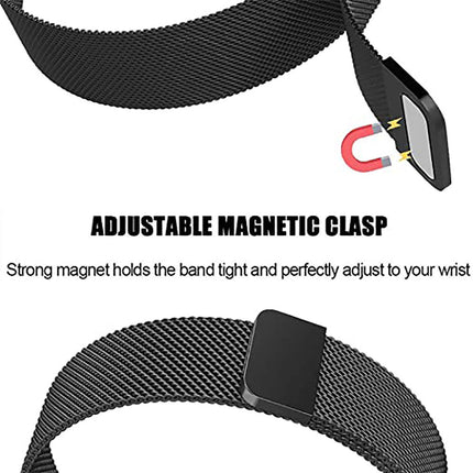 Samsung Galaxy Watch 4 Classic 40/44/42/46mm Milanese Magnetic Replace Band-Black Splendid&Co.
