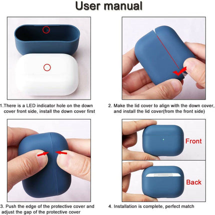 Silicone Airpods Pro Protection Shockproof Skin Case Cover Grey Splendid&Co.