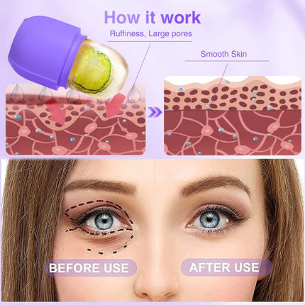 Silicone Ice Cube Massager Face Ice Roller - Purple Splendid&Co.