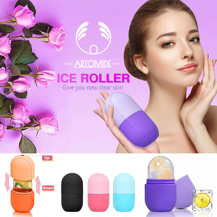 Silicone Ice Cube Massager Face Ice Roller - Purple Splendid&Co.