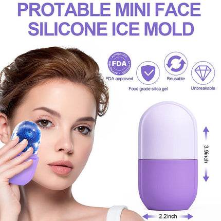 Silicone Ice Cube Massager Face Ice Roller - Purple Splendid&Co.