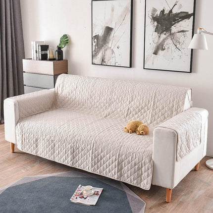 Sofa Cover Quilted Couch Covers Lounge Pet Protector Slipcovers Beige Splendid&Co.