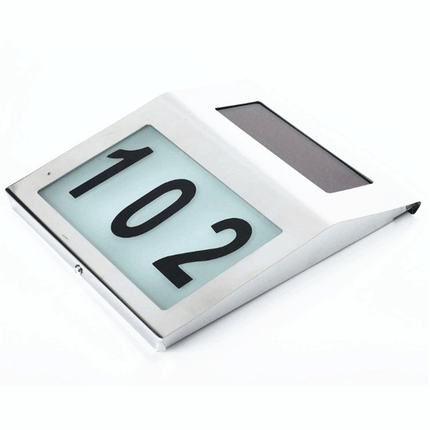 Stainless Steel Solar Powered House Number LED Light Splendid&Co.