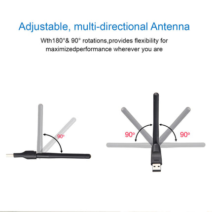USB WiFi Adapter Wireless Network Card 150Mbps PC Splendid&Co.