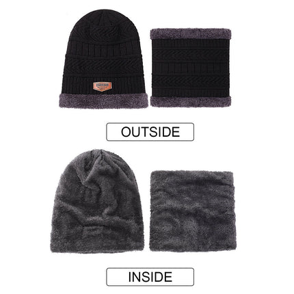 Winter Knitted Hat Kids Child  Neck Warm Chunky Beanie Navy Splendid&Co.