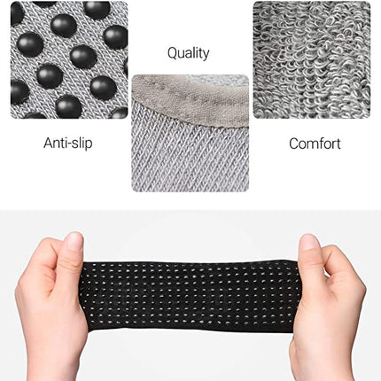 Women Yoga Socks Toeless Non-Slip Grips -Light Grey Splendid&Co.