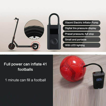 Xiaomi Portable Electric Air Compressor Pump 1S Black BHR5127CN Splendid&Co.