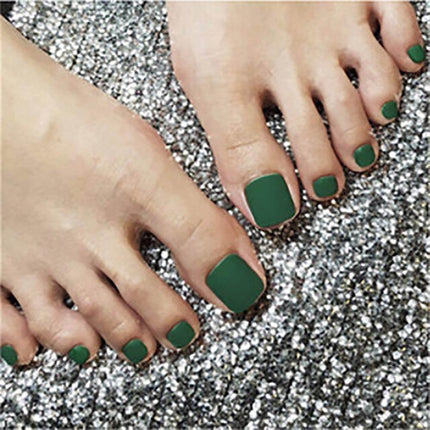 Acrylic Press On Self Adhesive Toenail Manicure 24pc - Image 8