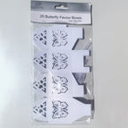 20 x Butterfly White