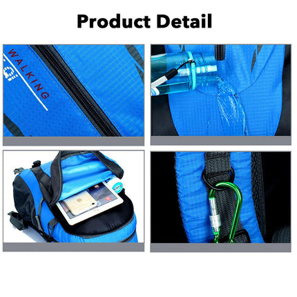 Black 30L Waterproof Hiking Camping Bag - Image 4