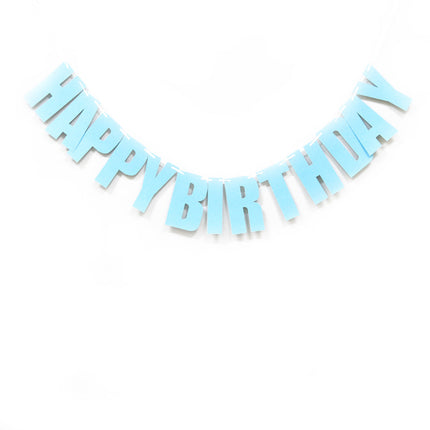 Blue Birthday Colourful Letters Banner - Image 1