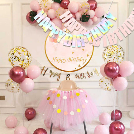 Blue Birthday Colourful Letters Banner - Image 3