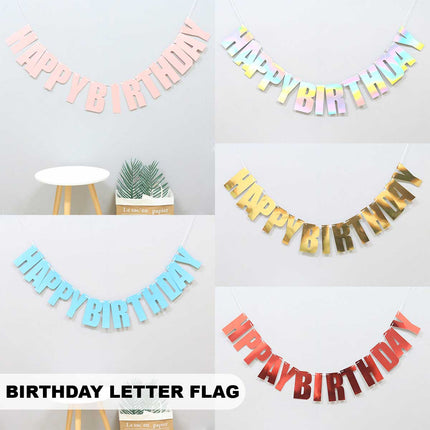 Blue Birthday Colourful Letters Banner - Image 9