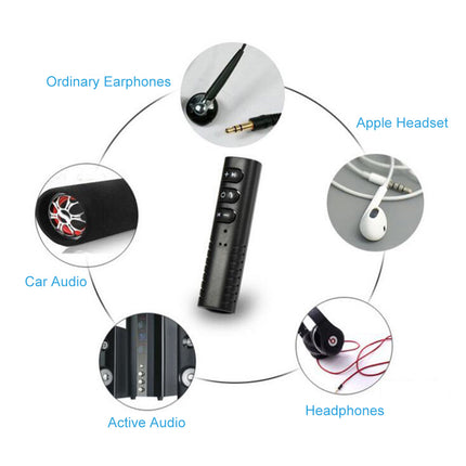 Wireless Bluetooth AUX Audio Music Receiver Car Adapter