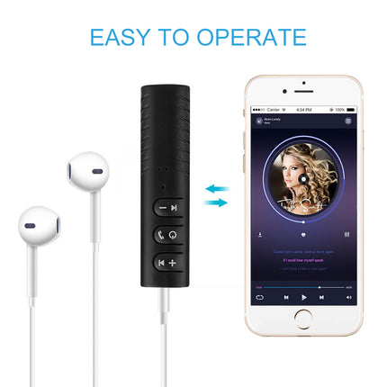 Wireless Bluetooth AUX Audio Music Receiver Car Adapter