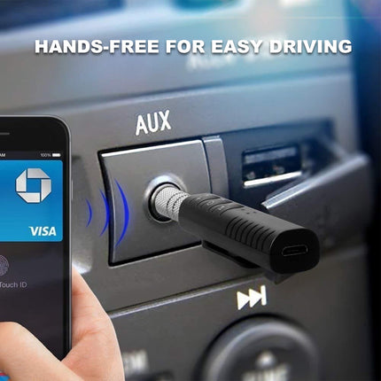 Wireless Bluetooth AUX Audio Music Receiver Car Adapter