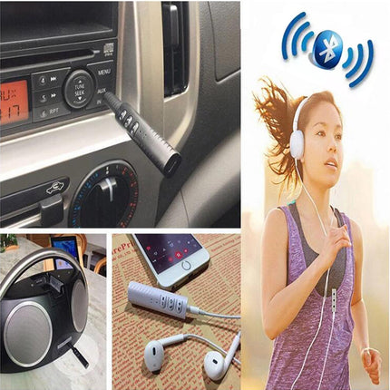Wireless Bluetooth AUX Audio Music Receiver Car Adapter