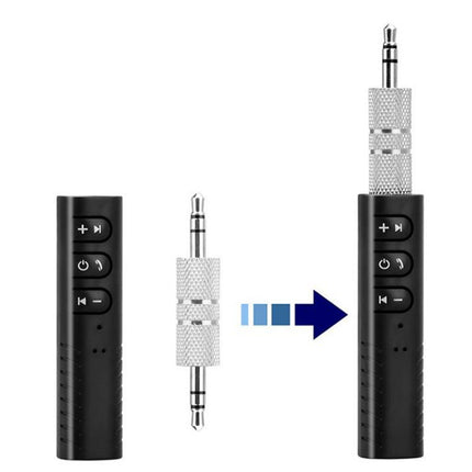 Wireless Bluetooth AUX Audio Music Receiver Car Adapter