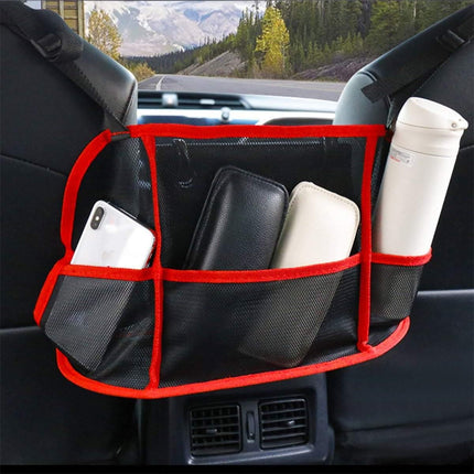 Car Seat Back Mesh Organiser Red - Image 2