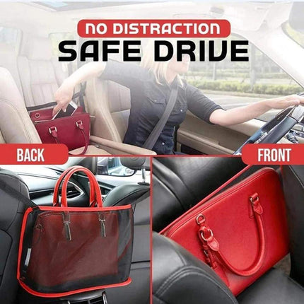 Car Seat Back Mesh Organiser Red - Image 3