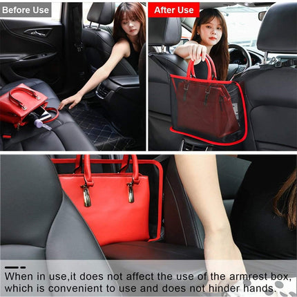 Car Seat Back Mesh Organiser Red - Image 6