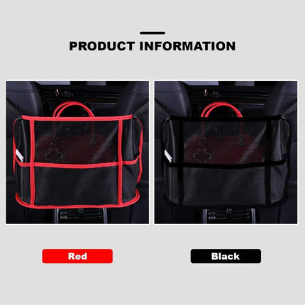 Car Seat Back Mesh Organiser Red - Image 9