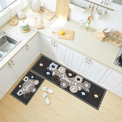 2pc Non Slip Rug Absorbent Kitchen Mats