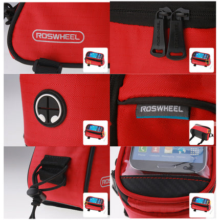 Cycling Frame Bag Bicycle Bike Mobile Phone Holder Yellow - Image 10